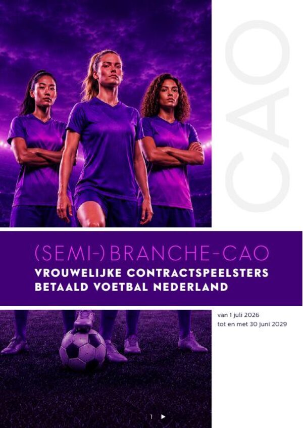 Voorblad CAO Vrouwelijke Contractspeelsters